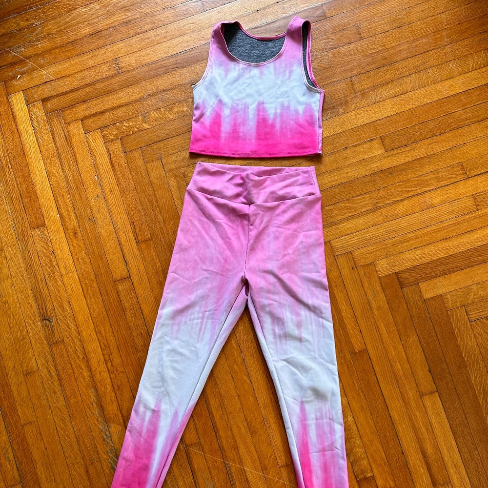 Sugarlulu angel crop top and leggings set